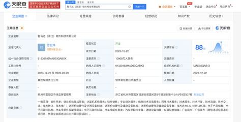 智馬達與億咖通攜手成立軟件科技公司，注冊資本1億聚焦計算機軟硬件開發與銷售